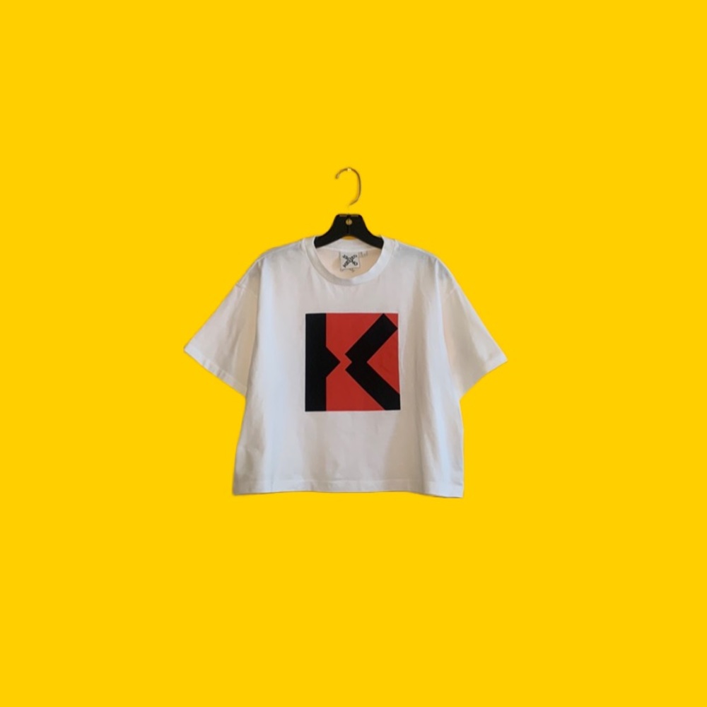 🟠 KENZO 🟠 oversized abstract logo printed tee